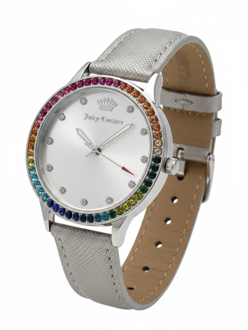 Juicy Couture Black Label Rainbow Crystal Bezel NWT